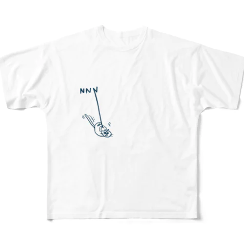 地域猫　応援デザイン　NNN限定⭐︎しばたみなみ フルグラフィックTシャツ