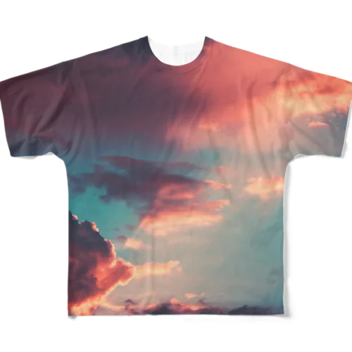 夕焼雲 フルグラフィックTシャツ