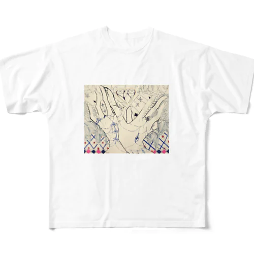 お手手シリーズ All-Over Print T-Shirt