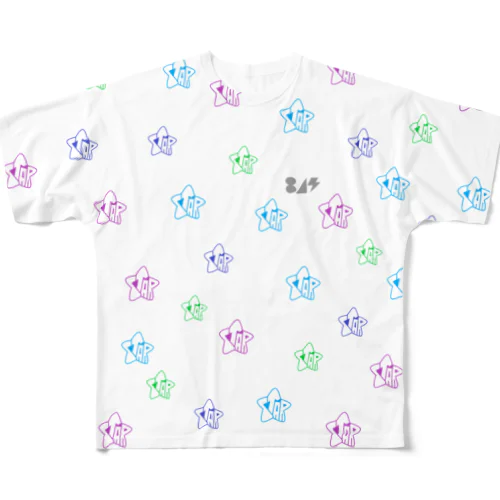 星の星柄 All-Over Print T-Shirt