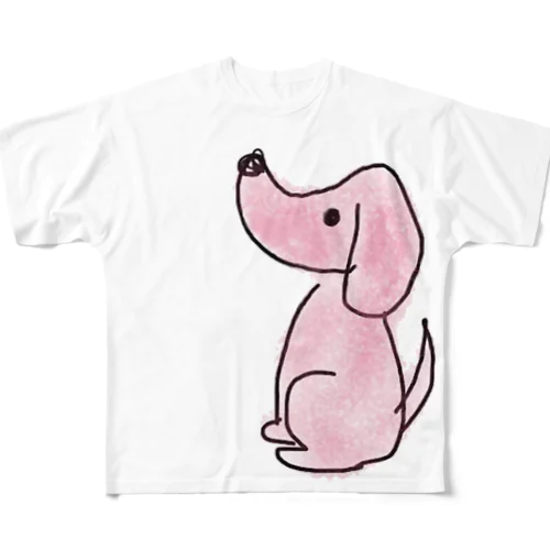 忠犬 フルグラフィックTシャツ