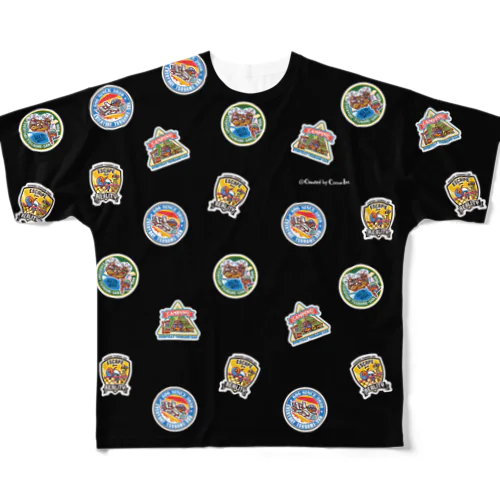 patches/black フルグラフィックTシャツ