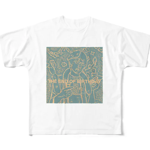 THE END OF BIRTHDAY -fukamidori- All-Over Print T-Shirt