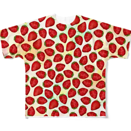 いちごのフルTシャツ All-Over Print T-Shirt