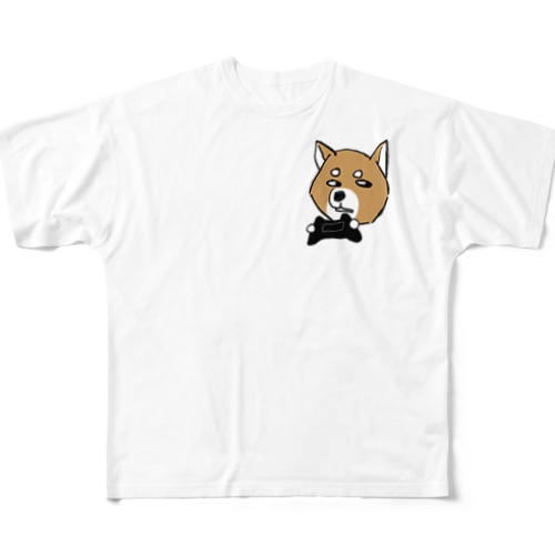豆柴ロック All-Over Print T-Shirt