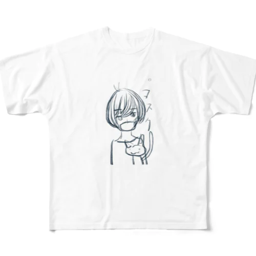 少年マスク All-Over Print T-Shirt