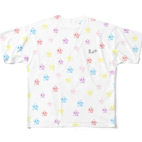 星の星柄 All-Over Print T-Shirt