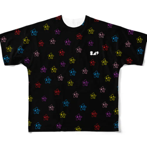 星の星柄 All-Over Print T-Shirt