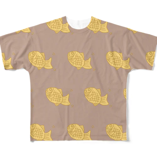 たい焼き All-Over Print T-Shirt