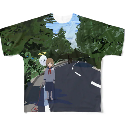 おさんぽ フルグラフィックTシャツ