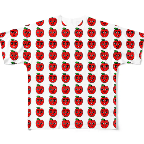 エミリンゴ柄 フルグラフィックTシャツ
