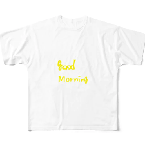 Good  morning フルグラフィックTシャツ