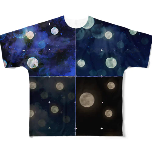 fullmoonライト All-Over Print T-Shirt