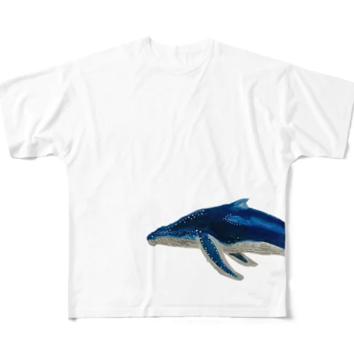 😉ザトウクジラなのです🐋 フルグラフィックTシャツ