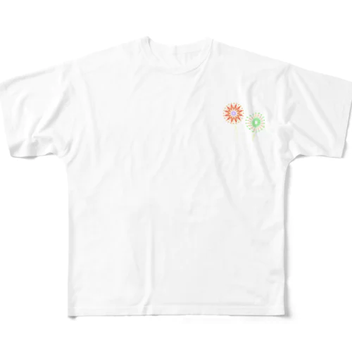 花火Tシャツ All-Over Print T-Shirt