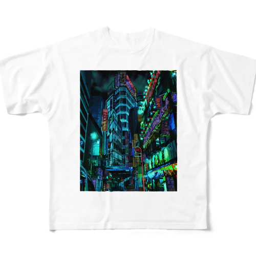 cyberpunk  tokyo All-Over Print T-Shirt