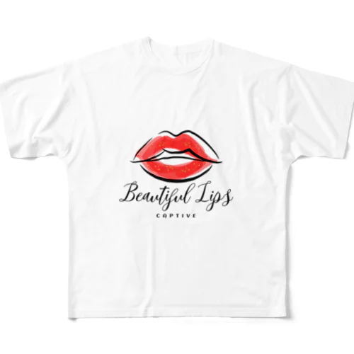 Beautiful Lips フルグラフィックTシャツ