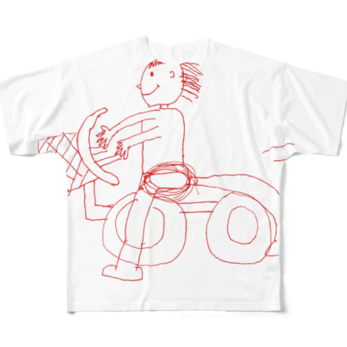 ちゃりたうろす All-Over Print T-Shirt