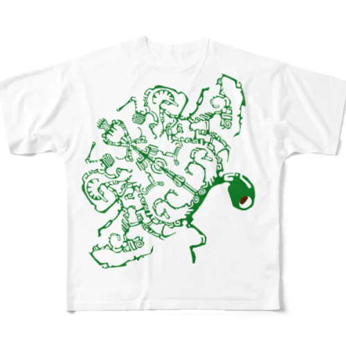 時の流れに抗う産声 All-Over Print T-Shirt