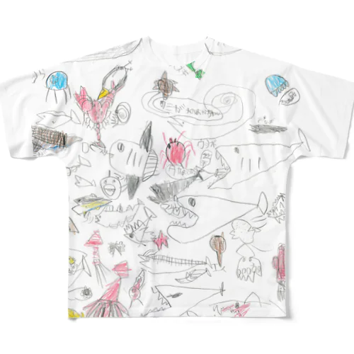 5歳の息子の海 All-Over Print T-Shirt