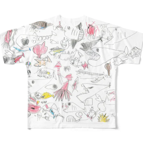 5歳の息子の海 All-Over Print T-Shirt