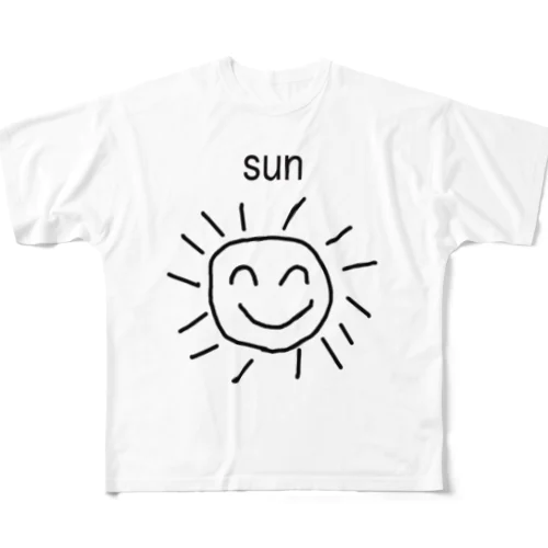 sun All-Over Print T-Shirt