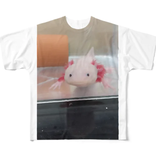 ウーパールーパー　ももちゃん All-Over Print T-Shirt