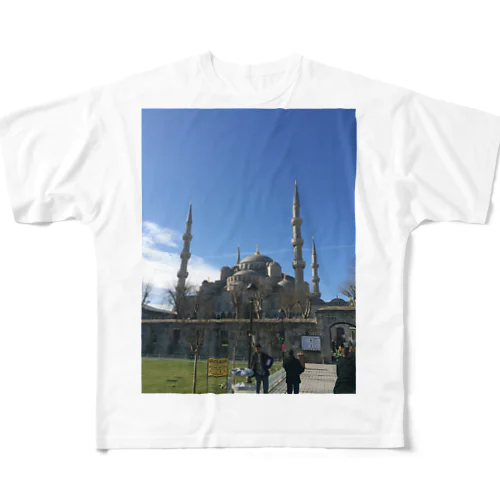 ブルーモスク フルグラフィックTシャツ
