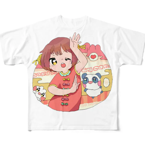 ネオチャイナなおんなのこ フルグラフィックTシャツ