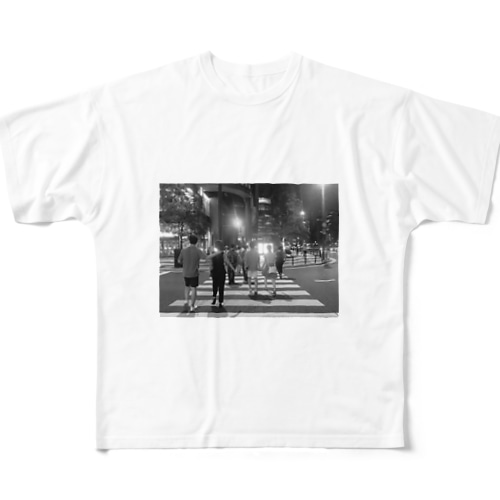 梅田は夜 All-Over Print T-Shirt