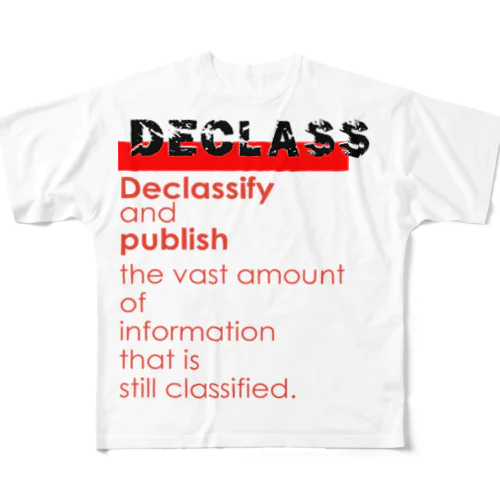 DECLASS フルグラフィックTシャツ