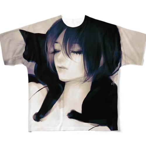 Noir All-Over Print T-Shirt