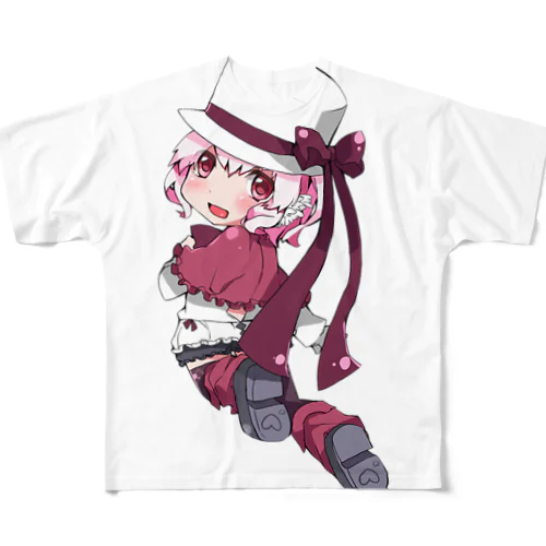 白野おぷち フルグラフィックTシャツ