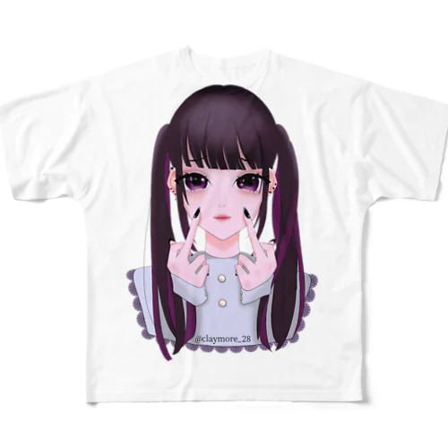 めんへら めろぉちゃん フルグラフィックTシャツ