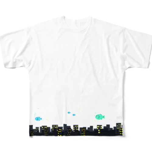 空の魚 All-Over Print T-Shirt