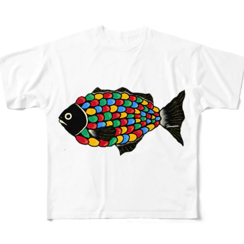 謎の魚 All-Over Print T-Shirt