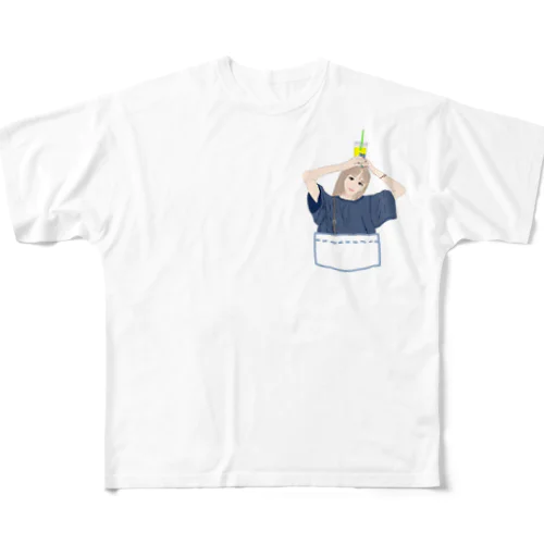 WHAT'S UP フルグラフィックTシャツ