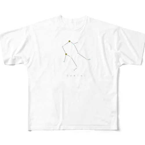 星座シリーズ　ふたご座　双子座　グッズ All-Over Print T-Shirt