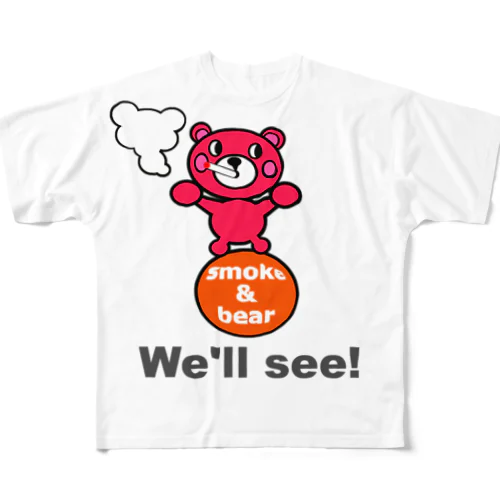 玉のりモクモックマ ピンク All-Over Print T-Shirt
