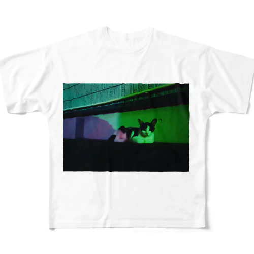 まどろむ野良猫（にゃーすけのこども） All-Over Print T-Shirt