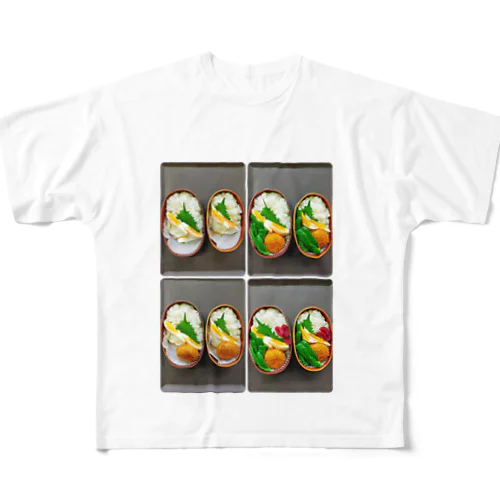 #おうちの曲げわっぱ#お弁当カタログ☆グッズ All-Over Print T-Shirt