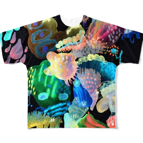 真夜中の小馬 All-Over Print T-Shirt