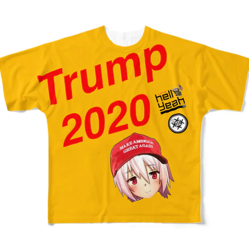 1776 hellyeah trump 2020 フルグラフィックTシャツ