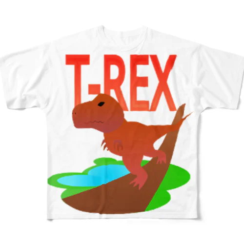 T-REX（原色バージョン） All-Over Print T-Shirt