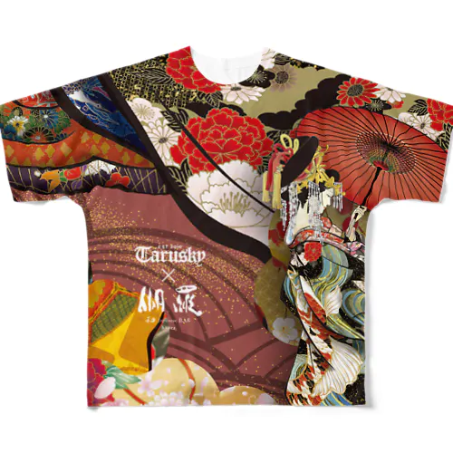 伽羅×tarusky All-Over Print T-Shirt