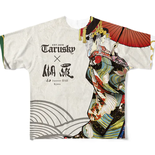 伽羅×tarusky All-Over Print T-Shirt