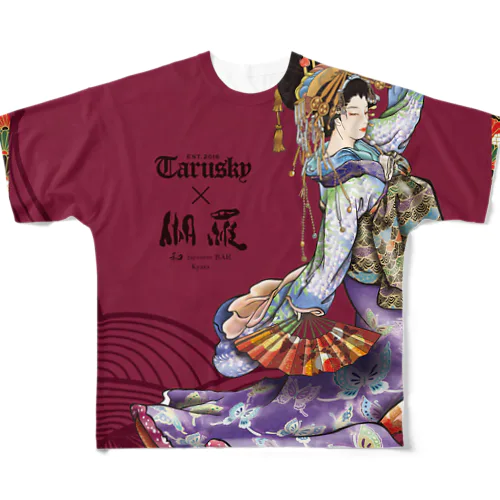 伽羅×tarusky All-Over Print T-Shirt