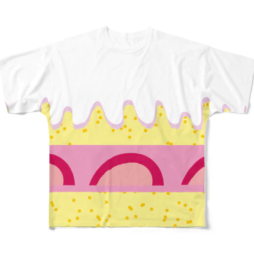 ケーキ🍰 フルグラフィックTシャツ