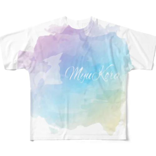 MyuKora_paint フルグラフィックTシャツ