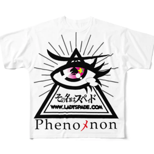 その名はスペィド「Phenoﾒnon」 All-Over Print T-Shirt